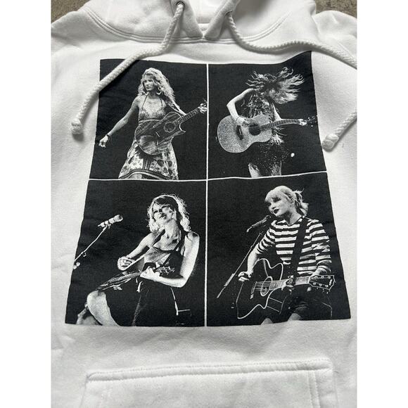 Taylor Swift Eras Tour Hoodie White Size L EUC‎ - Picture 3 of 8